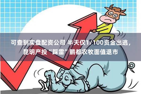 可查到实盘配资公司 半天仅1/100资金出逃，昆明产投“踩雷”鹏都农牧面值退市