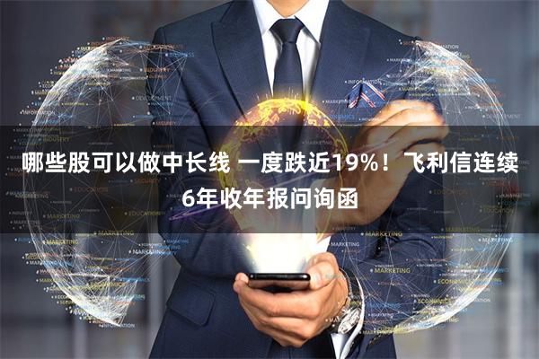 哪些股可以做中长线 一度跌近19%！飞利信连续6年收年报问询函