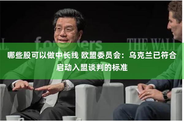 哪些股可以做中长线 欧盟委员会：乌克兰已符合启动入盟谈判的标准