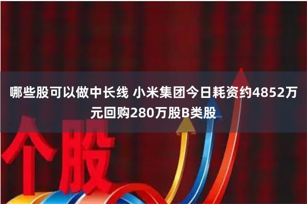 哪些股可以做中长线 小米集团今日耗资约4852万元回购280万股B类股