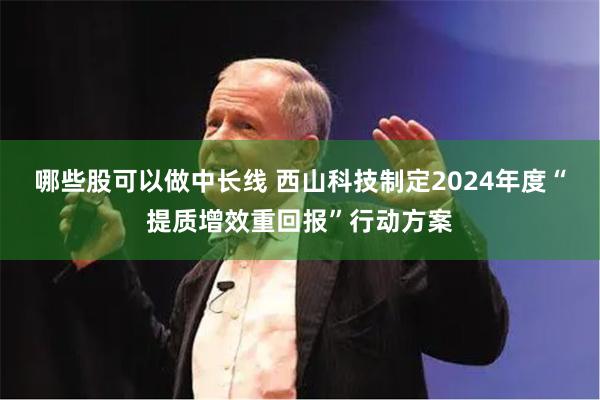 哪些股可以做中长线 西山科技制定2024年度“提质增效重回报”行动方案