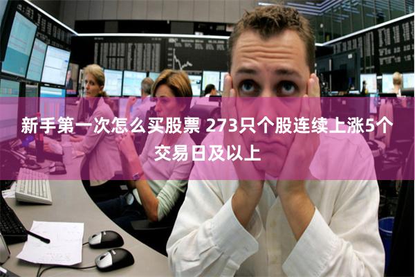 新手第一次怎么买股票 273只个股连续上涨5个交易日及以上