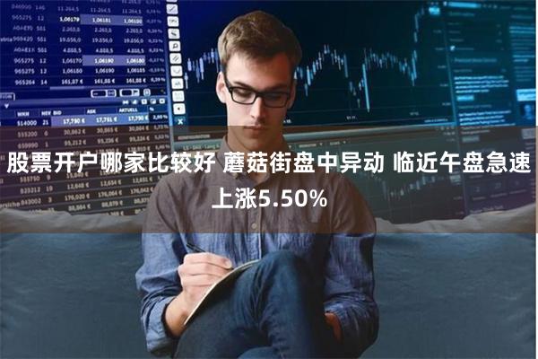 股票开户哪家比较好 蘑菇街盘中异动 临近午盘急速上涨5.50