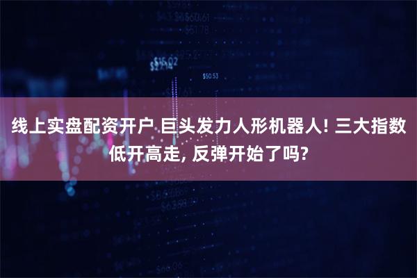 线上实盘配资开户 巨头发力人形机器人! 三大指数低开高走, 